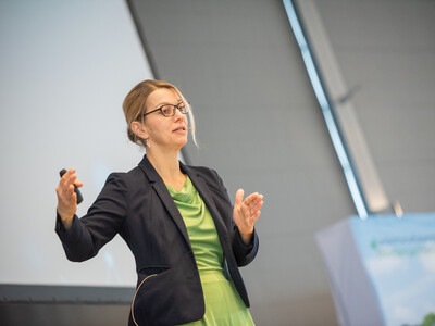 Prof. Dr. Nicole Kemper von der TiHo Hannover referierte zu Trends und Auswirkungen von KI und Digitalisierung in der Landwirtschaft
