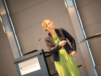 Prof. Dr. Nicole Kemper von der TiHo Hannover referierte zu Trends und Auswirkungen von KI und Digitalisierung in der Landwirtschaft