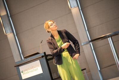 Prof. Dr. Nicole Kemper von der TiHo Hannover referierte zu Trends und Auswirkungen von KI und Digitalisierung in der Landwirtschaft