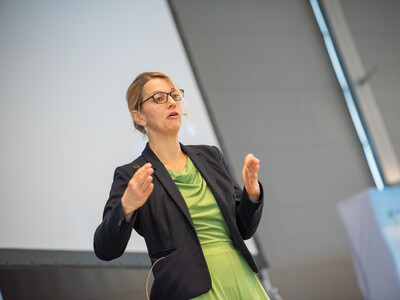 Prof. Dr. Nicole Kemper von der TiHo Hannover referierte zu Trends und Auswirkungen von KI und Digitalisierung in der Landwirtschaft