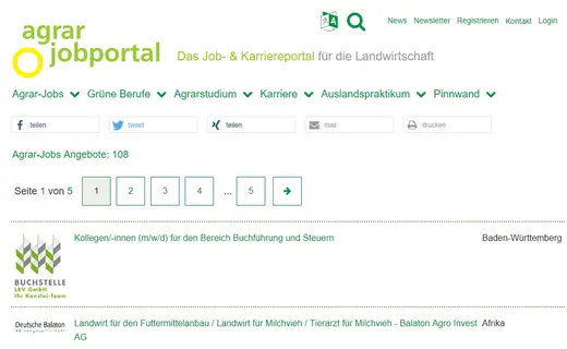 Vorschau Agrarjobportal