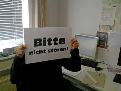 Bitte nicht st&ouml;ren