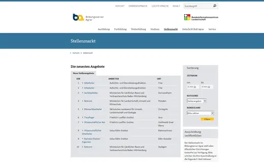 Vorschau Bildungsserver Agrar