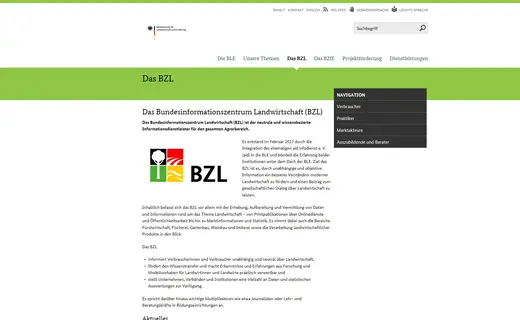 Vorschau Bundesinformationszentrum Landwirtschaft
