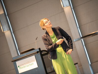 Prof. Dr. Nicole Kemper von der TiHo Hannover referierte zu Trends und Auswirkungen von KI und Digitalisierung in der Landwirtschaft