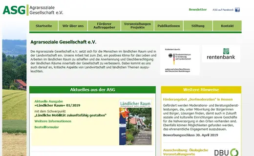 Vorschau Agrarsoziale Gesellschaft e.V. 