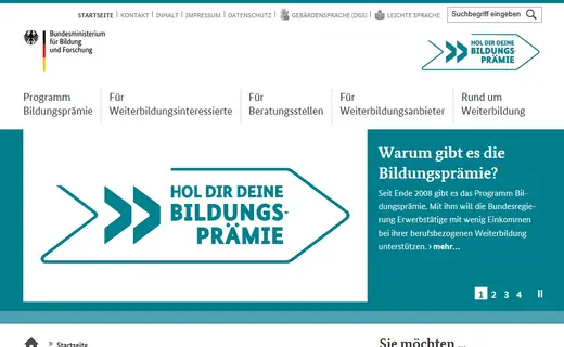 Vorschau Bildungspr&auml;mie