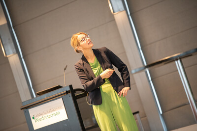 Prof. Dr. Nicole Kemper von der TiHo Hannover referierte zu Trends und Auswirkungen von KI und Digitalisierung in der Landwirtschaft