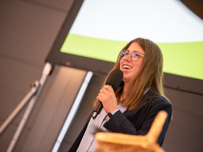 Lotta Kaper vom Agrarausschuss der Nieders&auml;chsischen Landjugend