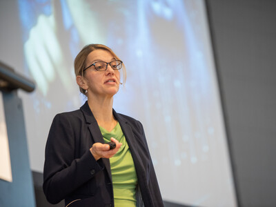 Prof. Dr. Nicole Kemper von der TiHo Hannover referierte zu Trends und Auswirkungen von KI und Digitalisierung in der Landwirtschaft